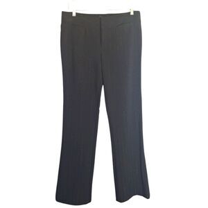 Black Pants Pin Stripe Straight Office Work Academia Junior Size 9